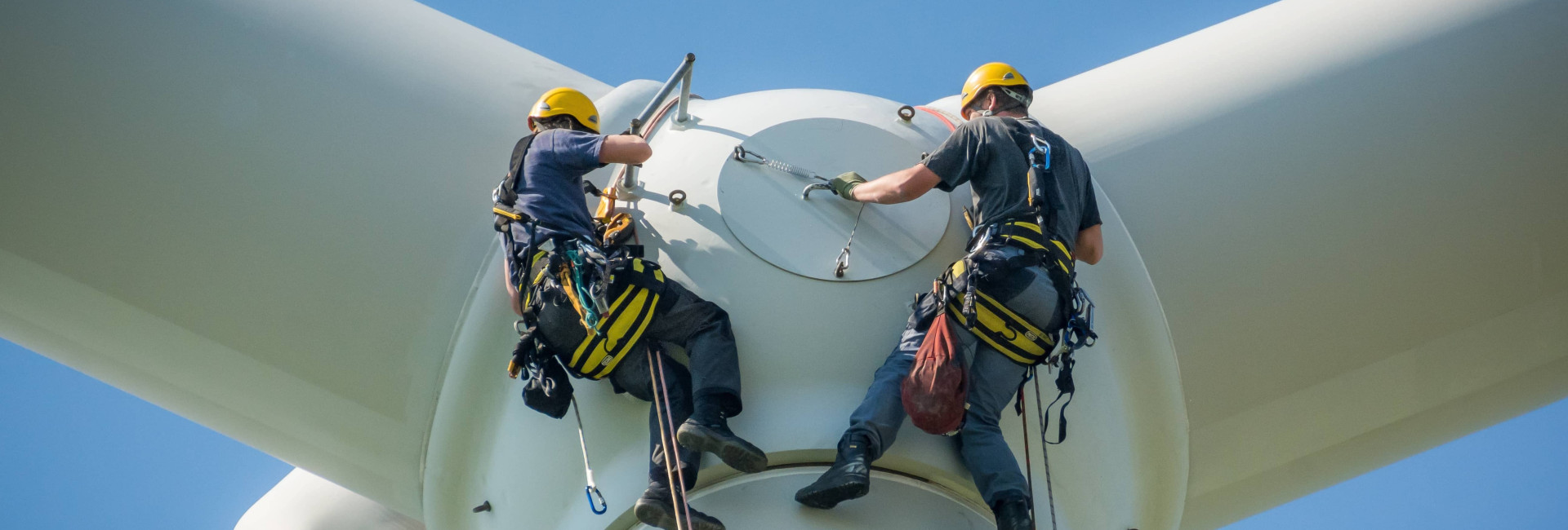 The agility required to assemble a wind turbine